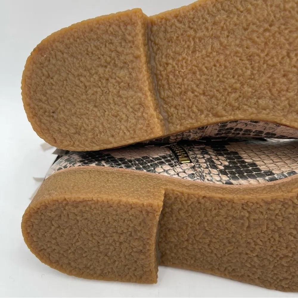 NEW KATE SPADE x SAKS Boots Bestie Fringe Bootie Snakeskin Zipper Size 7 NWOT - Image 11