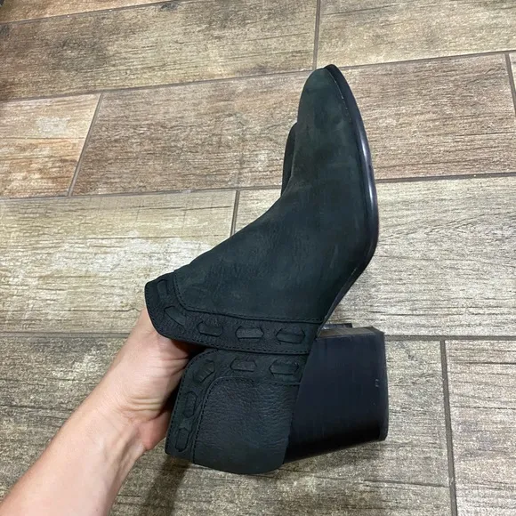 Vince Camuto  black leather booties - Image 2