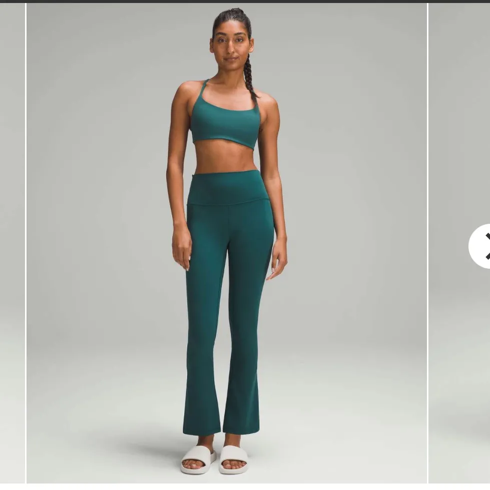 Lululemon Align Tank & Mini Flare Leggings Set 28" Storm Teal both size 6 NWOT - Image 3