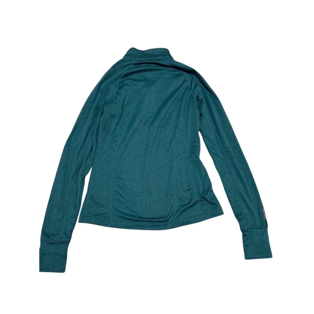 Mondetta Pullover Womens Size S Teal Quarter Zip Athletic Top Thumbholes - Image 2