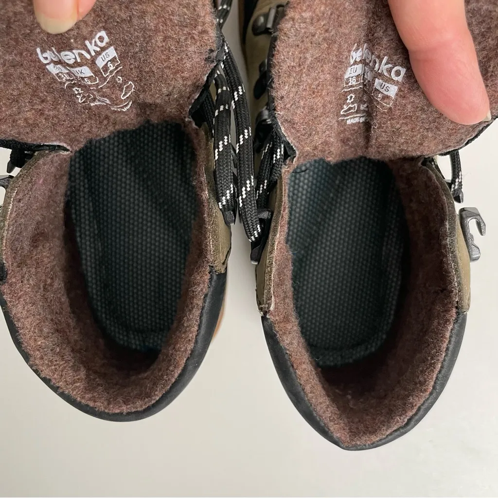 Be Lenka Boots Ranger 2.0 Barefoot Sneakers Ankle Water Resistant Army Green Black Size 5 - Image 11