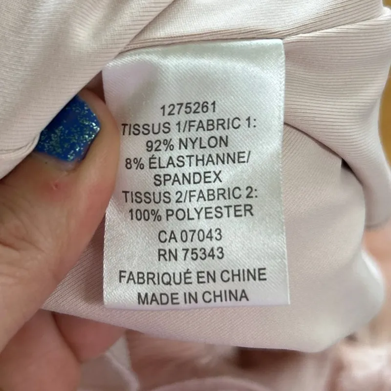 Joie Blush Pink 3-D Ruffle Thong Sleeveless Body Suit Coquette Whimsygoth Fairy - Image 5