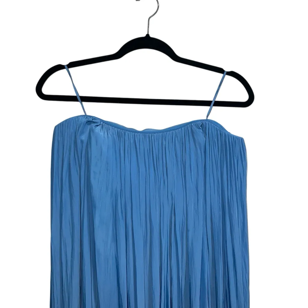 NEW NWT A.L.C. Wynn Strapless Flowy Maxi Dress In Coastal Blue - Image 4