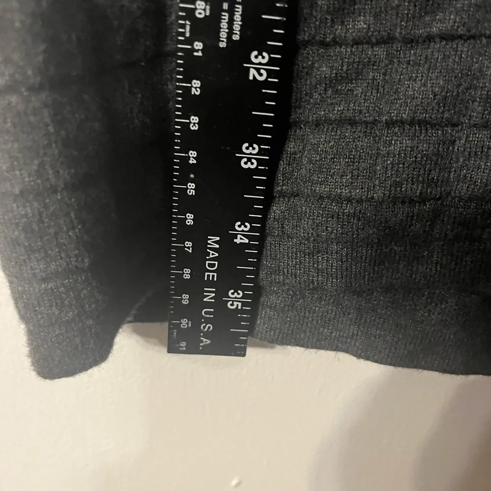 Banana Republic Small‎ Charcoal Gray Sweater Dress Short Sleeve Knit Ribbed - Image 5