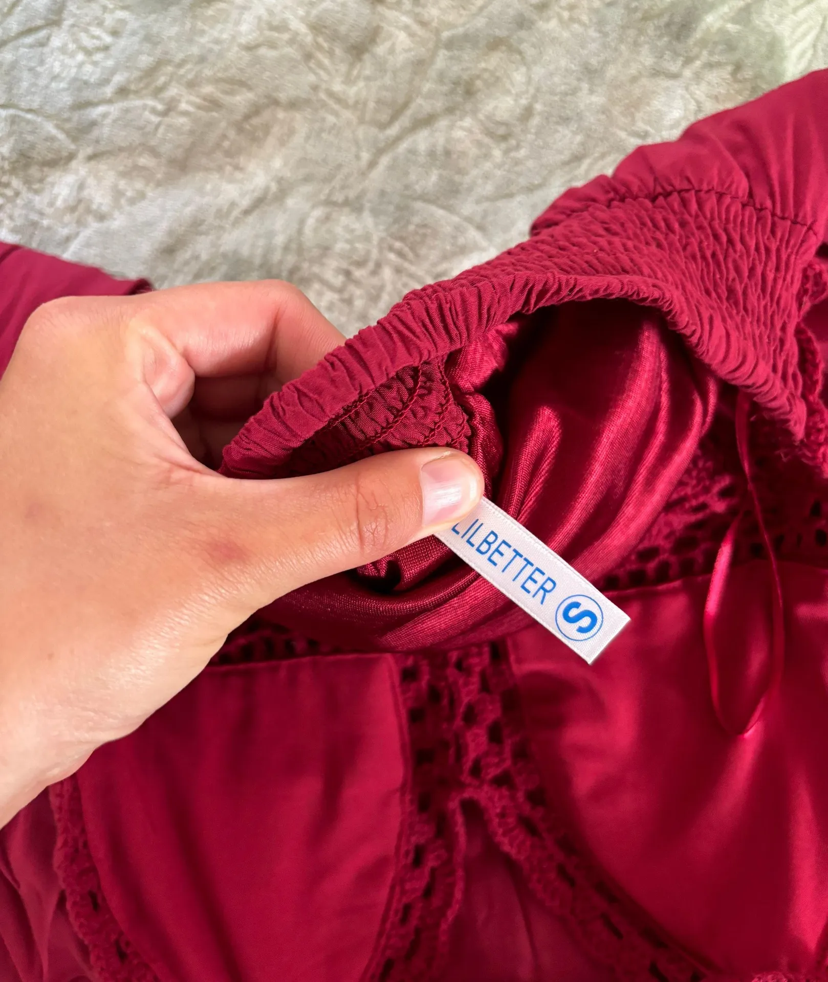 Red Knit Halter Maxi Dress - Image 7