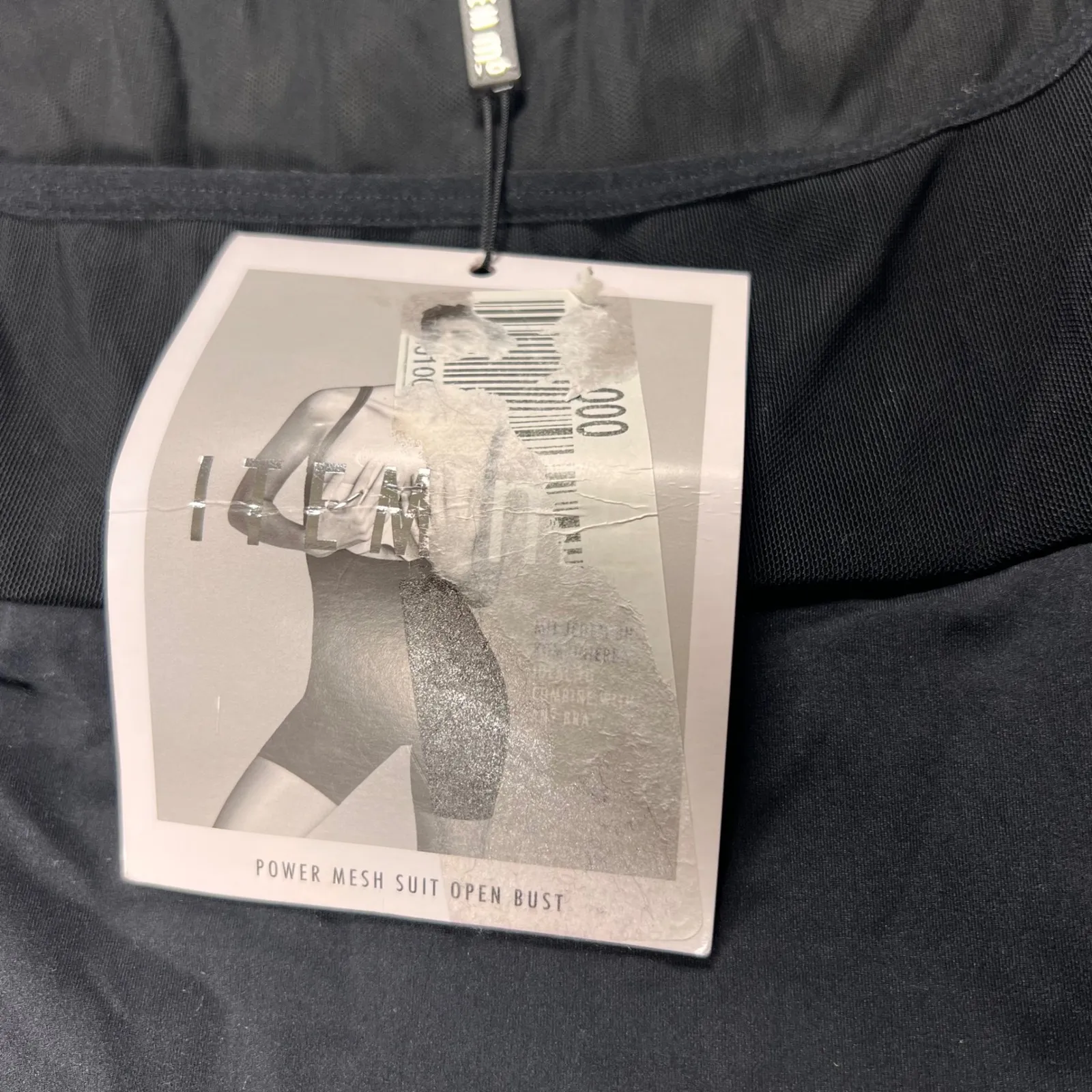 Medi Power Mesh Suit Open Bust Black Size Medium Women Compression Shapewear NWT - Image 7