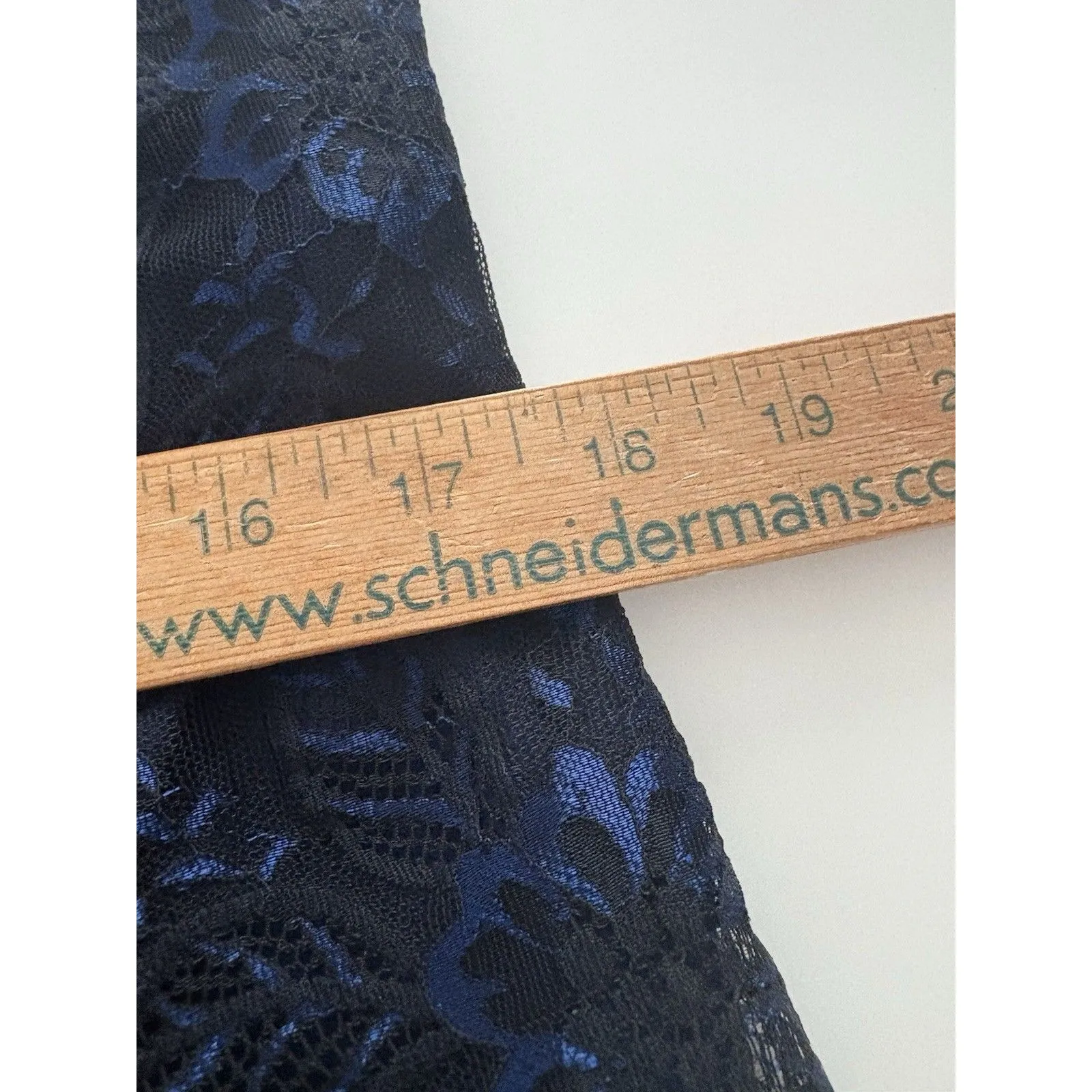 WHBM Lace Top Size 10 Blue Black Goth Whimsigoth Dark Romance Castlecore Witchy - Image 12