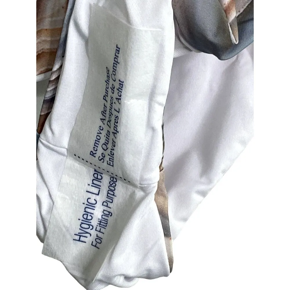 NWT Helen Owen Byblos Cutout Halter Cheeky High Cut One Piece Swimsuit SP Sand Tan Size undefined - Image 10