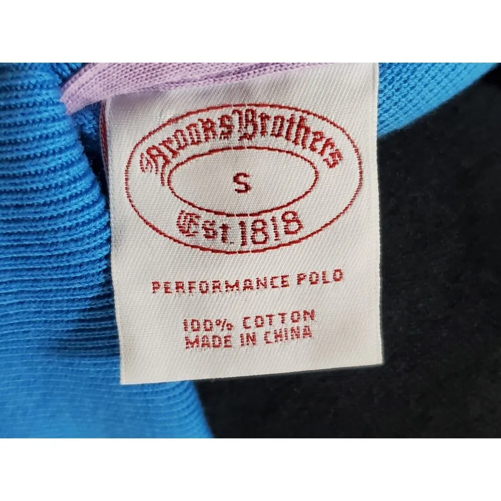 Brooks Brother Women's Blue 100% Cotton Short Sleeve Collared Polo Shirt Small - Image 10