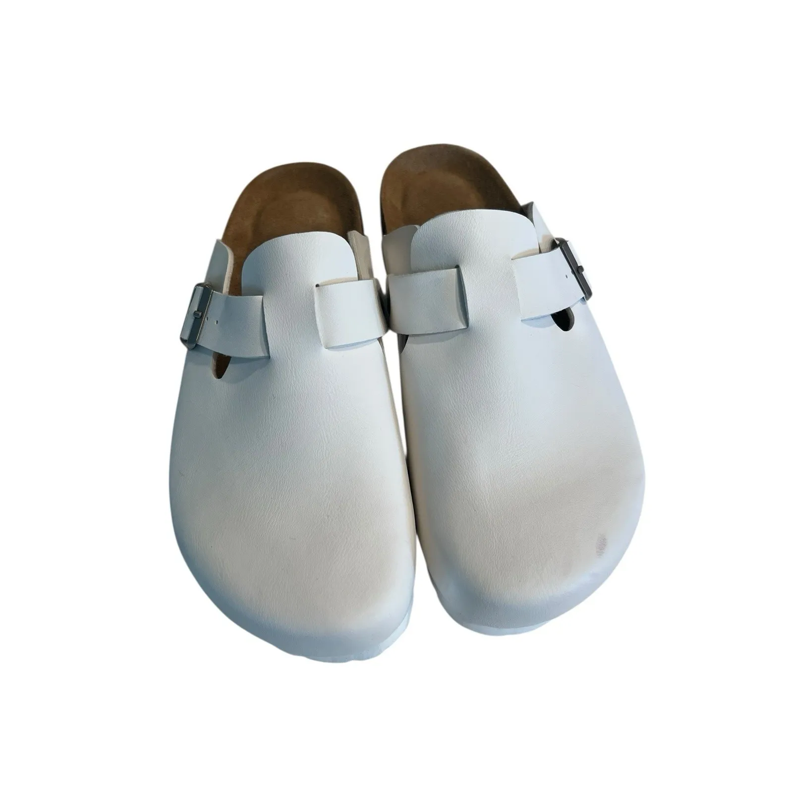 CUSHIONAIRE Hana Slip-On Buckle‎ Clog with Cork Footbed Memory Foam Size 8.5 - Image 2