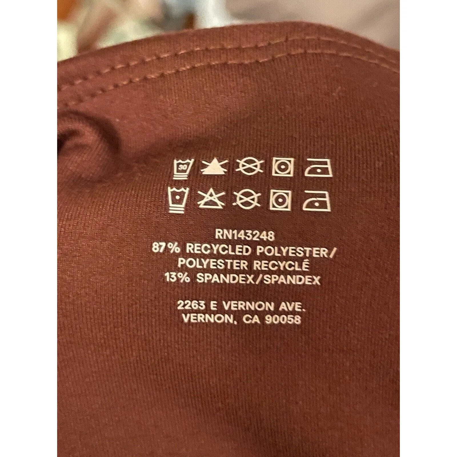 Reformation‎ EcoStretch Leggings Size XL Brown Sienna Full Length High Waisted - Image 6