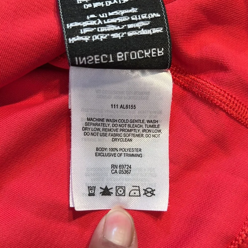 Columbia Shirt Womens Medium Red Long Sleeve Insect Blocker Basic Tee Outdoor - Image 7