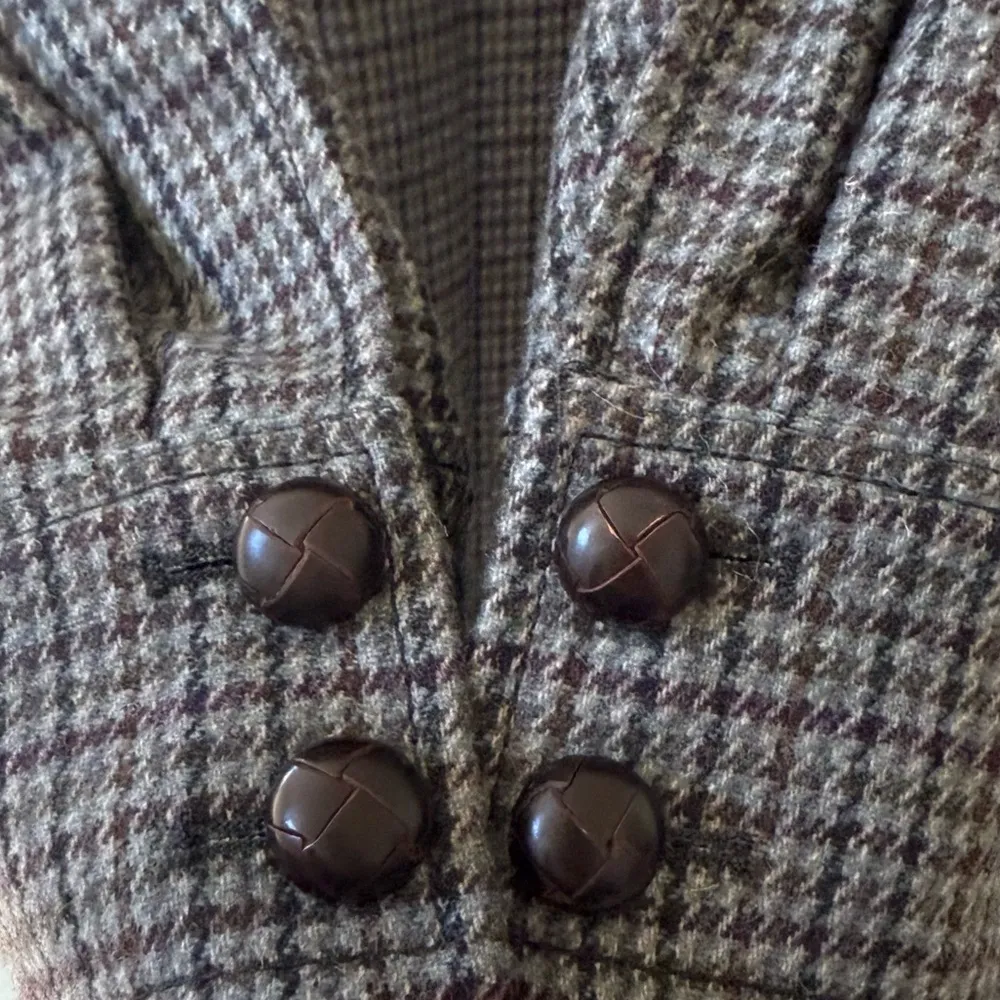 VERONICA BEARD Pyle Dickey Wool Double Breasted Blazer in Sage Multi Sz 0 - Image 9