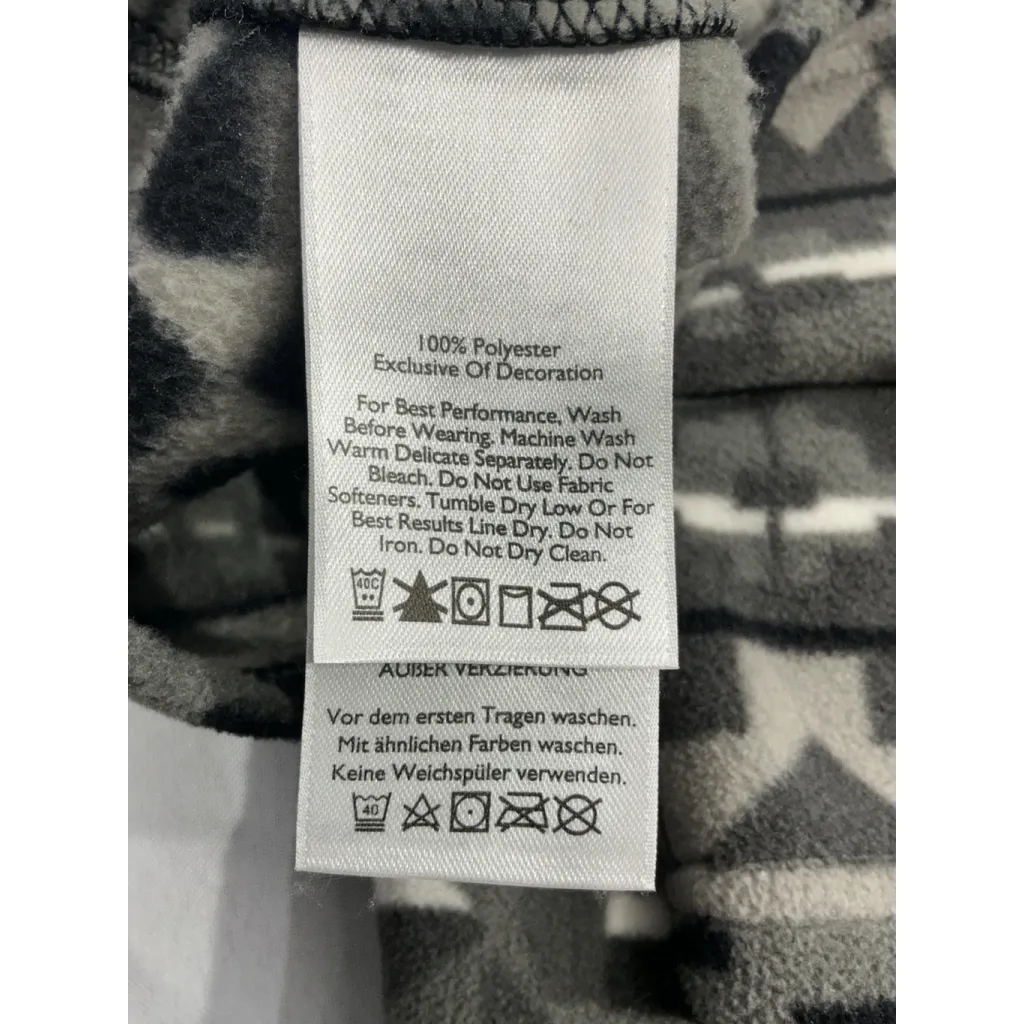 Womans Eddie Bauer Size TXL Gray Aztec Pattern 1/4 Zip Pullover Fleece - Image 4