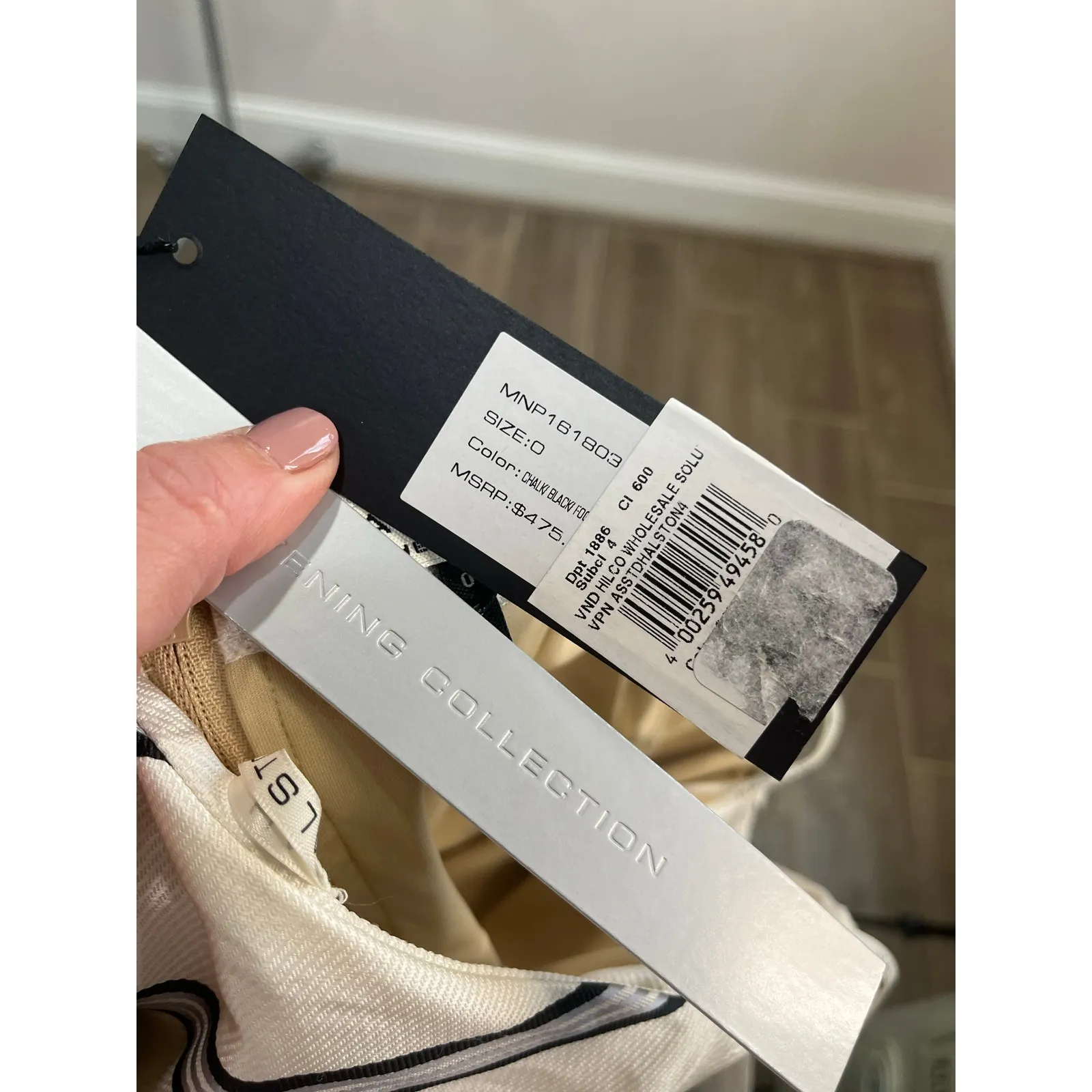 Halston Heritage Strapless Knot Front Formal Gown Boned Bodice Size 0 NWT - Image 10