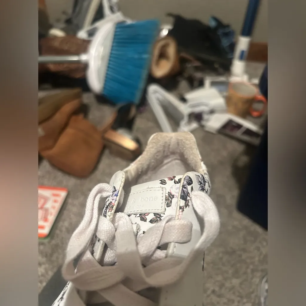 Rag & Bone Floral Leather Sneakers - Image 6