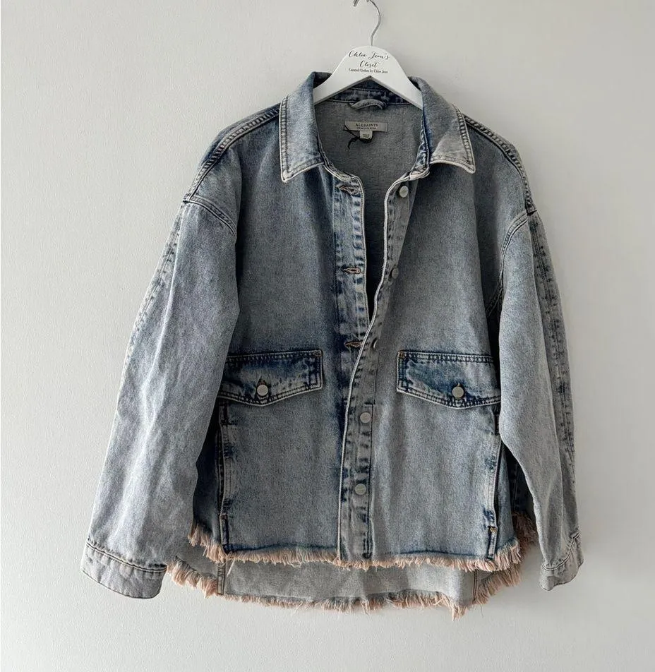 ALLSAINTS Hettie Denim Shacket 12 - Image 7
