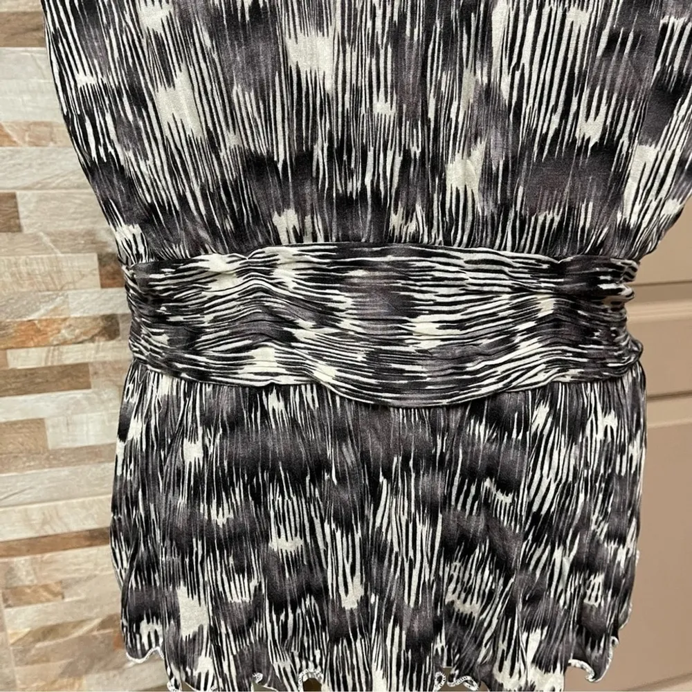 banana Republic Sleeveless Peplum Knit Pleated Top Blouse Size M - Image 13