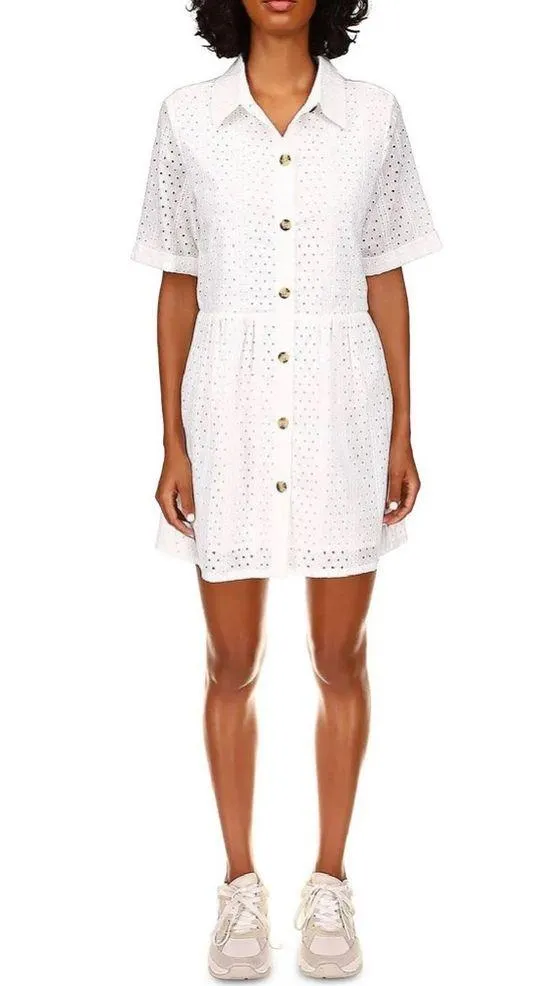 Sanctuary Heirloom Collared Midi Shirtdress in White, Size S NEW w/Tag - Image 6
