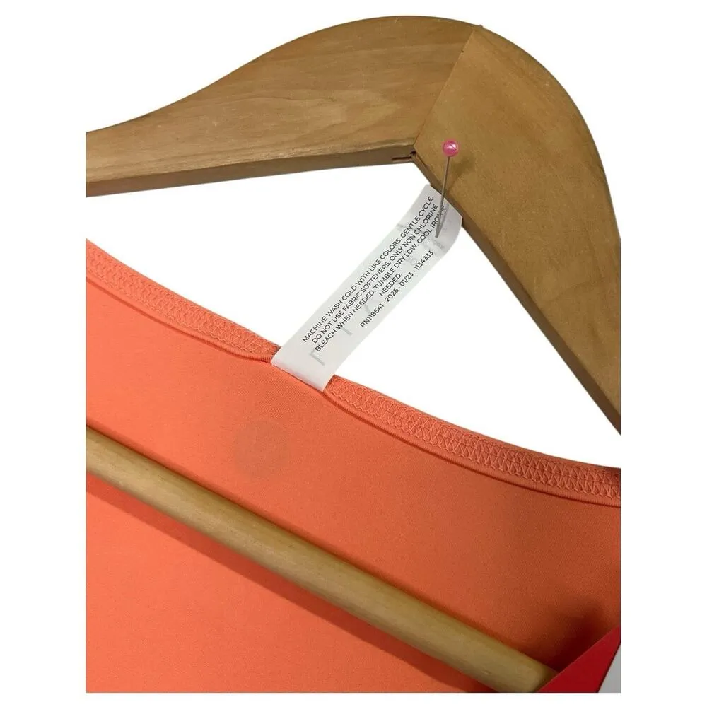 New Livi Lane Bryant Tank Top Womens 18 20 Orange Racerback Wicking Workout Yoga - Image 5