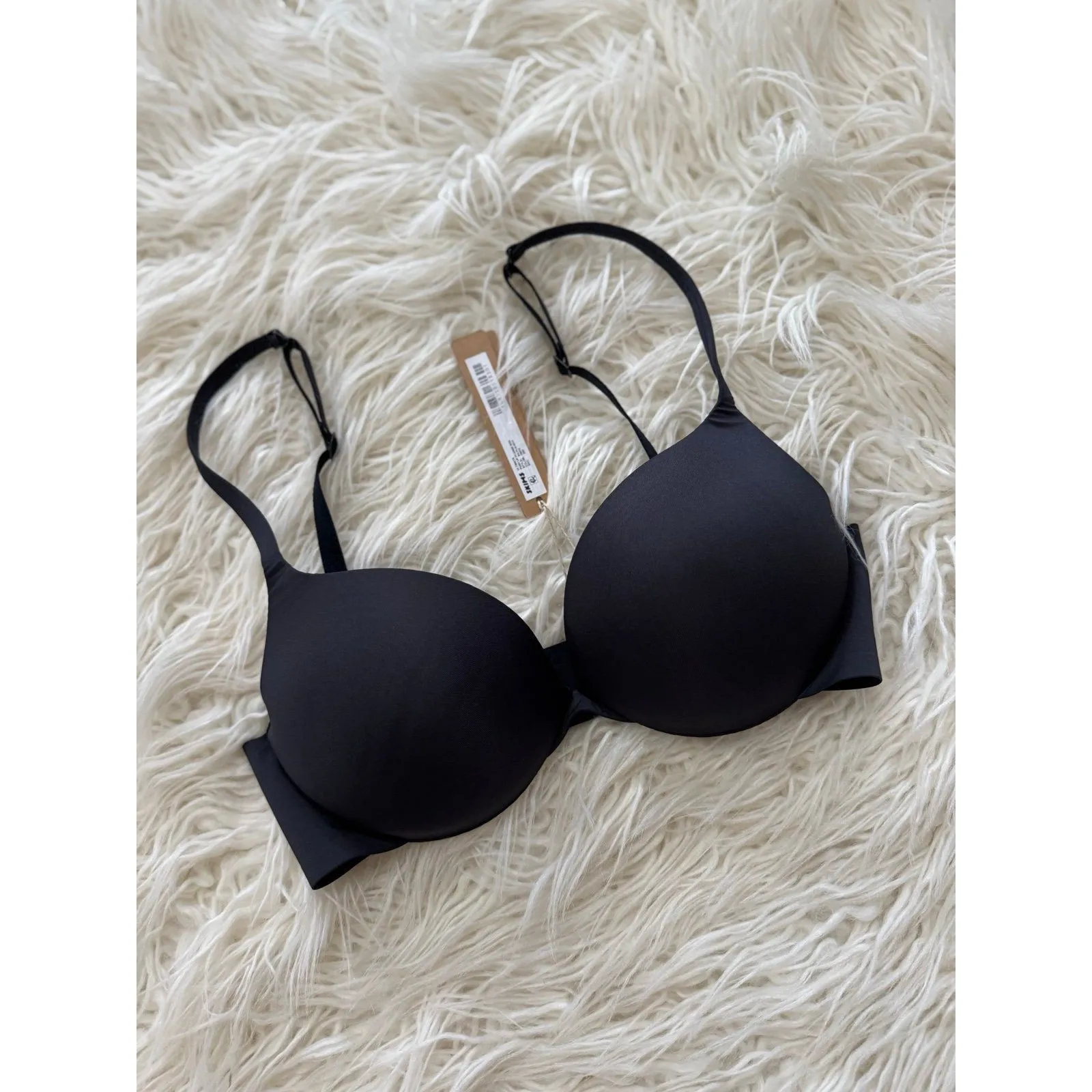 Skims Ultimate Push up Plunge Bra Onyx Size 30D - Image 3