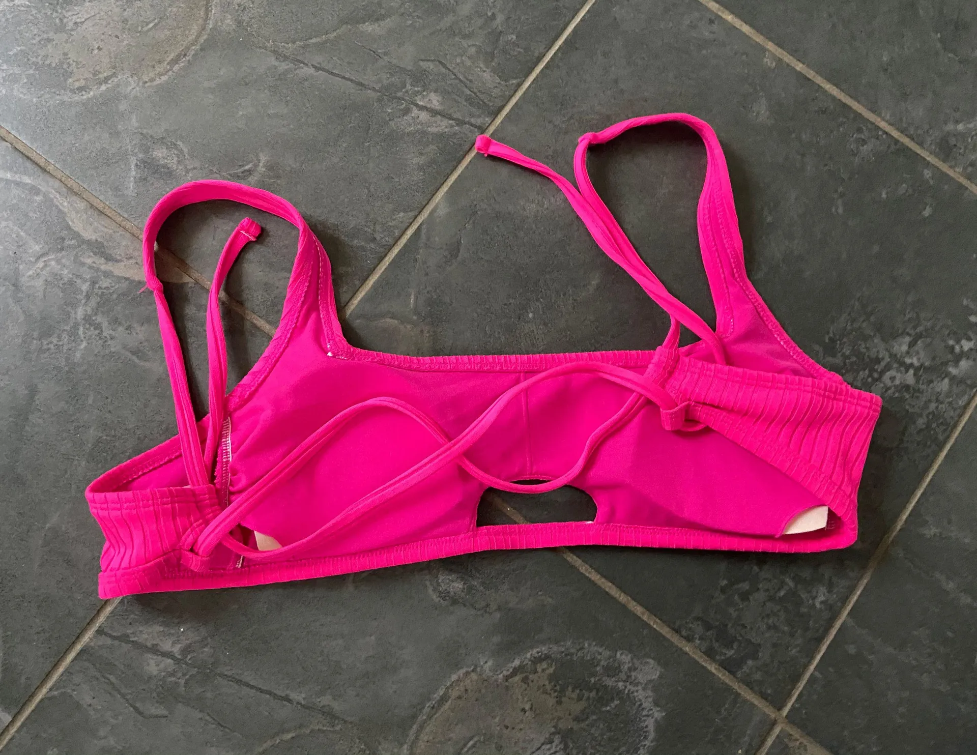 Hot Pink Bathing Suit Top - Image 2