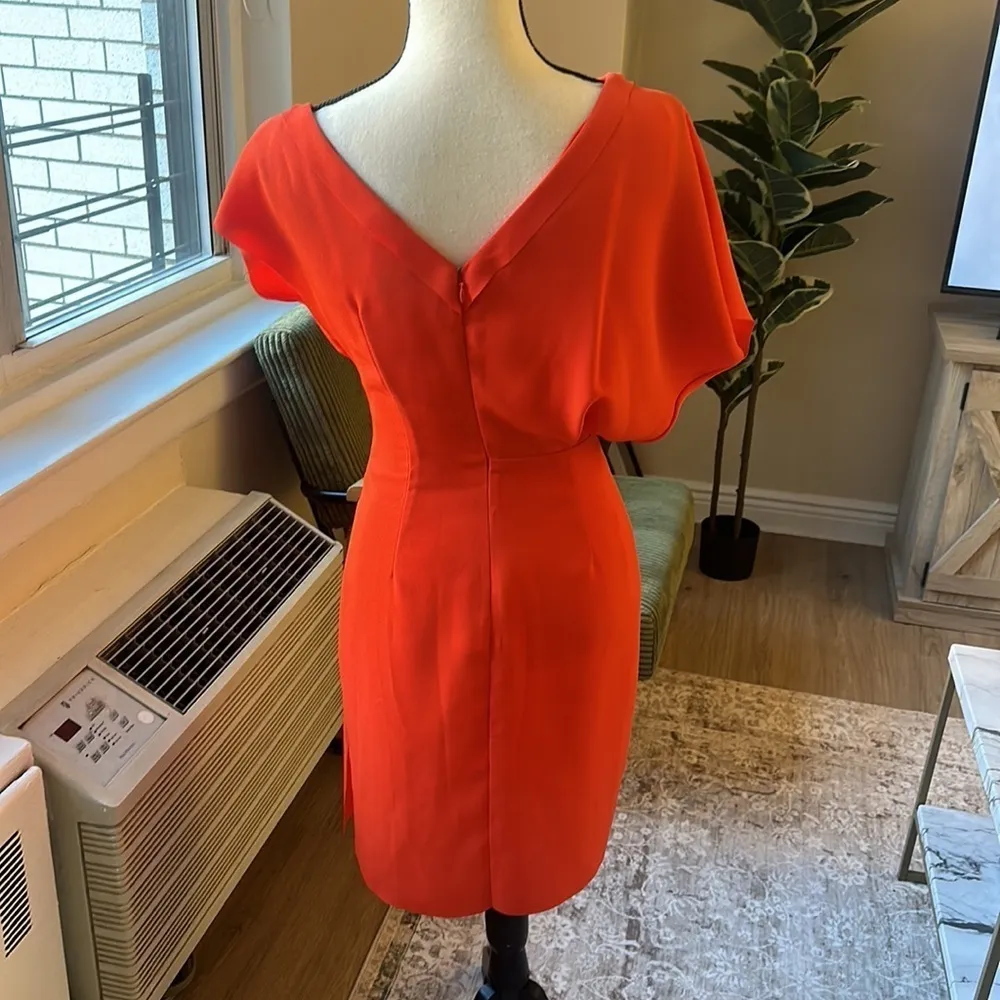 Reiss Asymmetric Flow Sleeve Dress Size 2 - Image 4