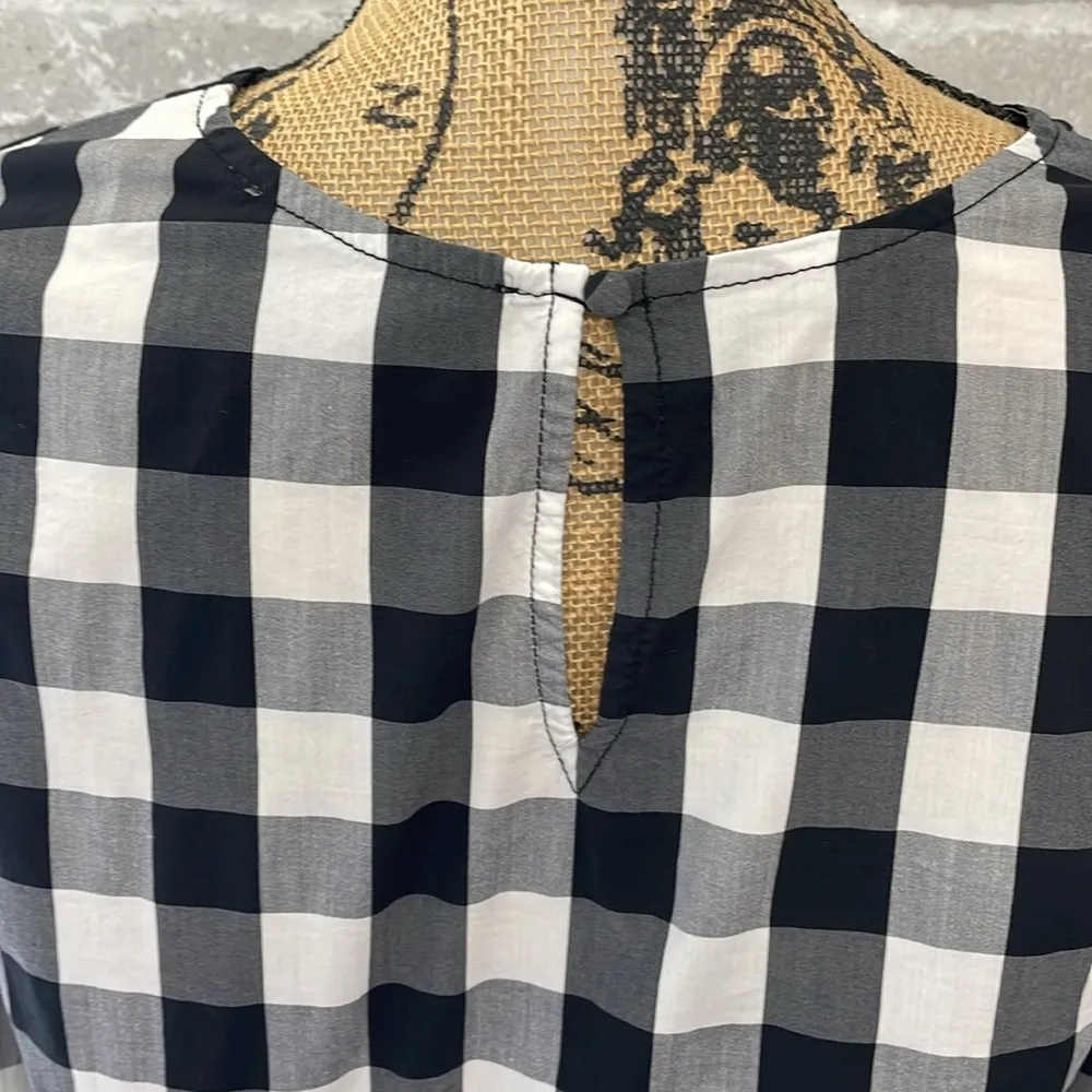 Anthropologie Sunday in Brooklyn Plaid Bell Sleeve Top - Image 6