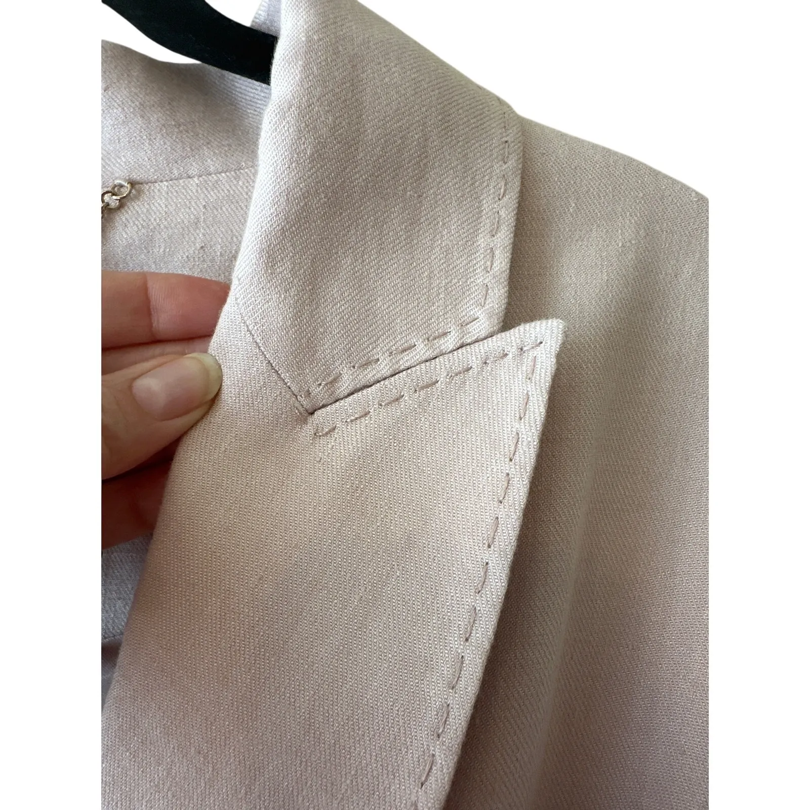 Zimmermann Luminous Blush Belted Linen Trench Duster Coat NWT Size 6 - Image 6