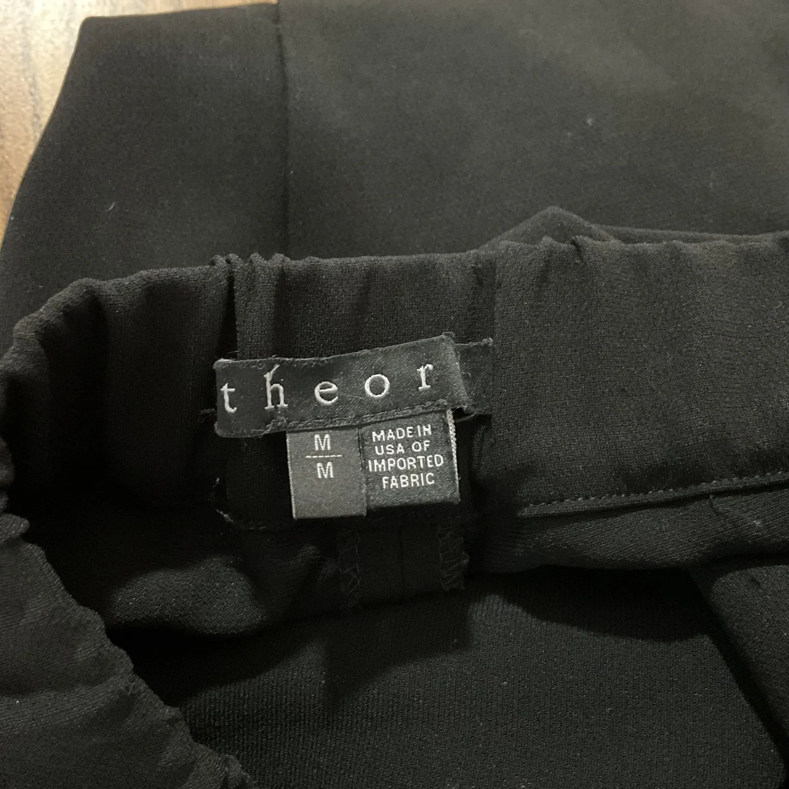 Theory Black Thorene Admiral Crepe Trousers Pants Women Size M - Image 5