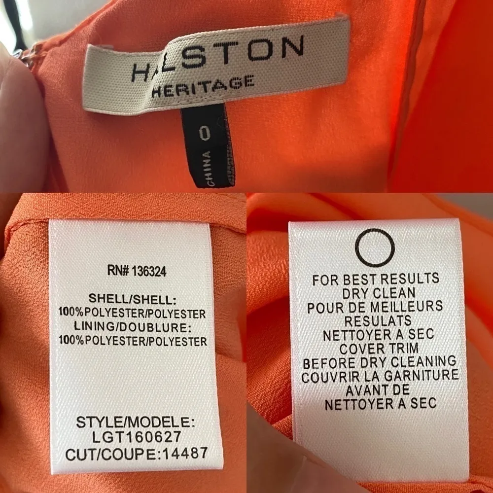 Halston Halter Georgette Gown 0 - Image 6