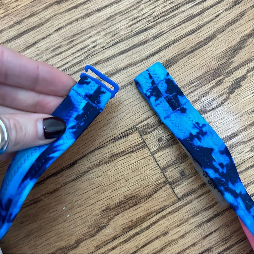 PINK VS| Blue Tie Dye Tribal Neon Two Piece Bikini - Image 9