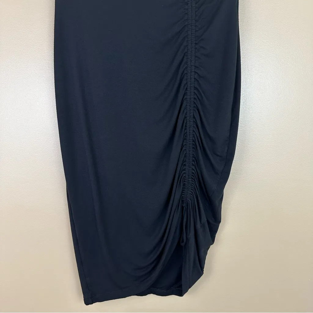 Gap Vintage Y2K Black Ruched Tie Elastic Waist Pull On Skirt Small Vamp Witchy - Image 4