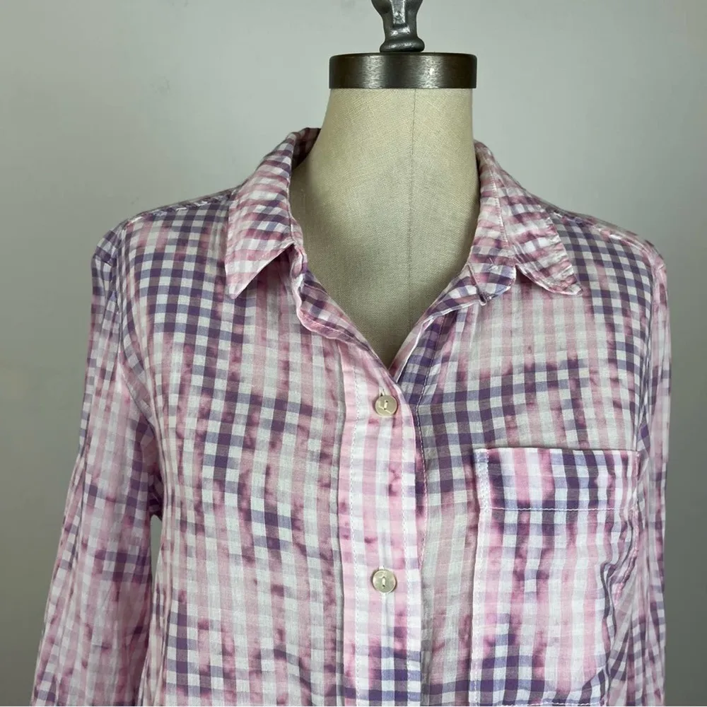 Anthropologie Pilcro Cate Tie Dye Button Down - Image 3
