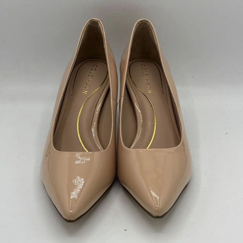 Cole Haan Vandam Pointed Toe High Heel Pumps 65 mm Brush Patent Leather Size 6.5 - Image 2