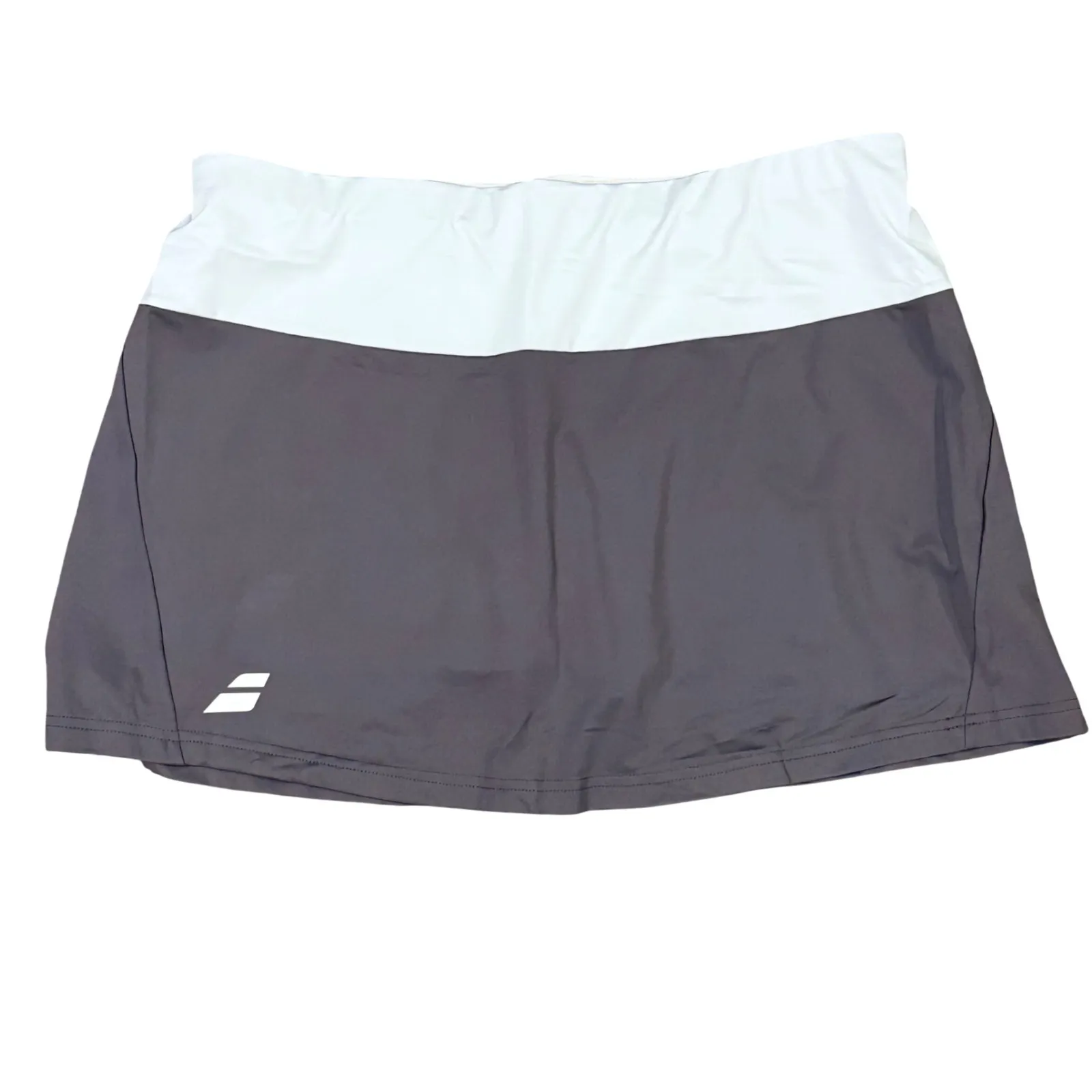 Babolat Women's Core tennis Skort Skirt Gray White XL NEW - Image 2