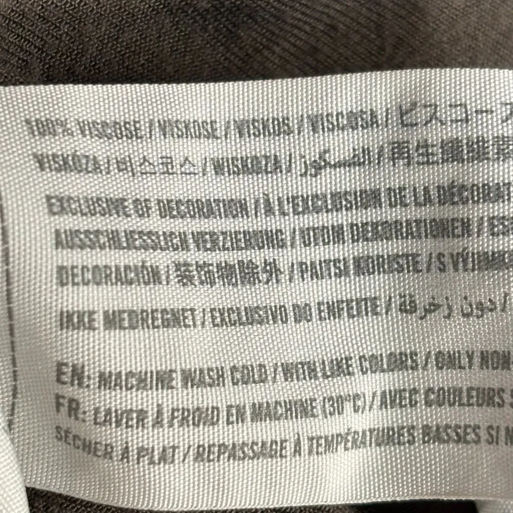 Abercrombie & Fitch Olive Joggers Cargo Pockets Elastic Waist Pants Size Medium - Image 6