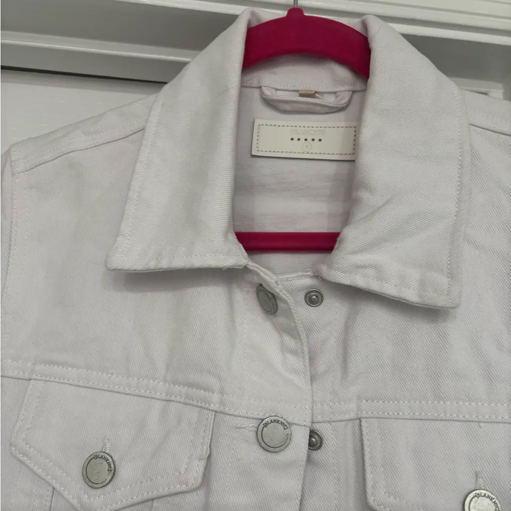 Blank NYC White Jean Jacket 100% Cotton - Image 6