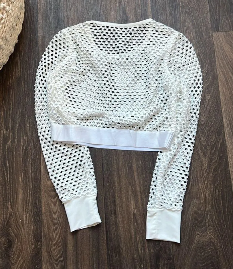 Blanc Noir Netted Top - Image 3