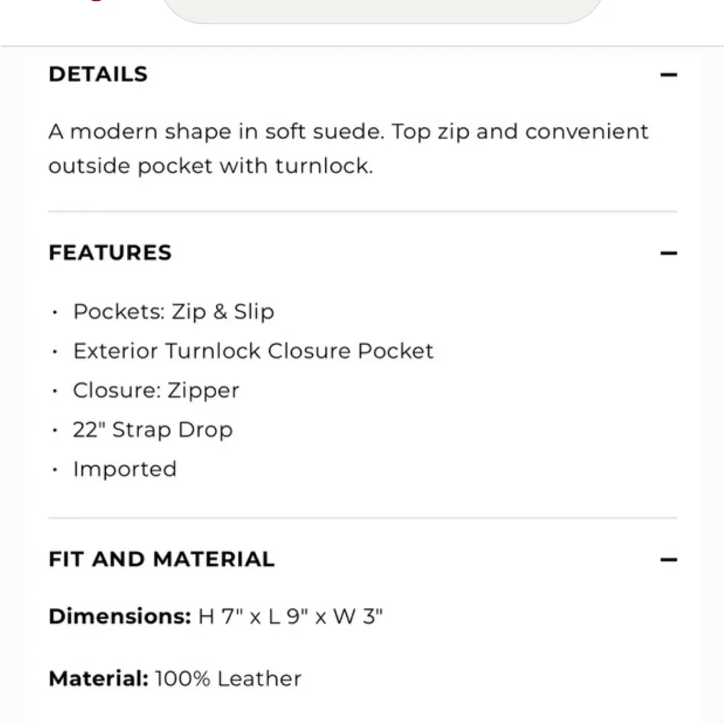 Talbots Pink Rose Suede & Leather Shoulder Purse - Image 13