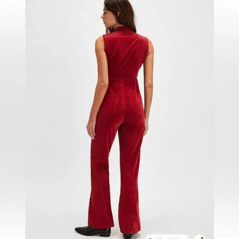 Free People NWOT CRVY Ring The Alarm Corduroy One-Piece - S (short) - Image 5