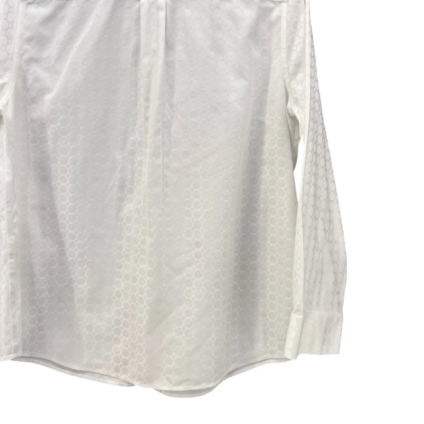 Chicos‎ Button Up Blouse Off White 12 Or 2 - Image 4