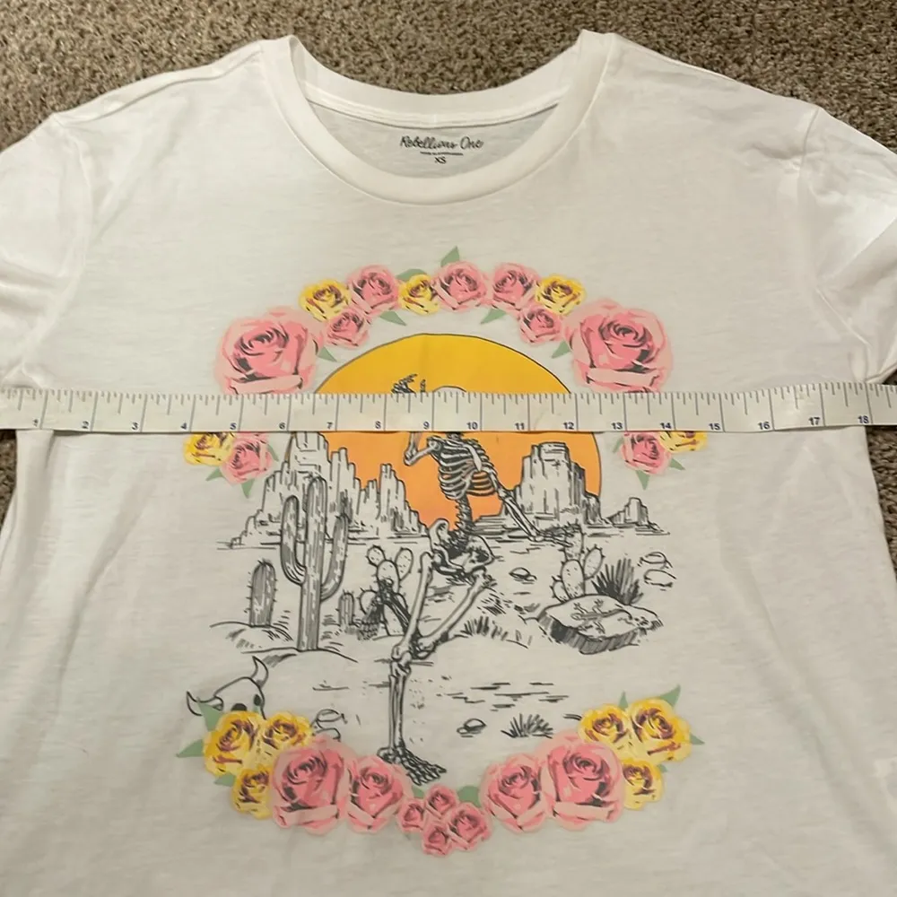 Skeleton Sunset Graphic T Shirt - Image 3