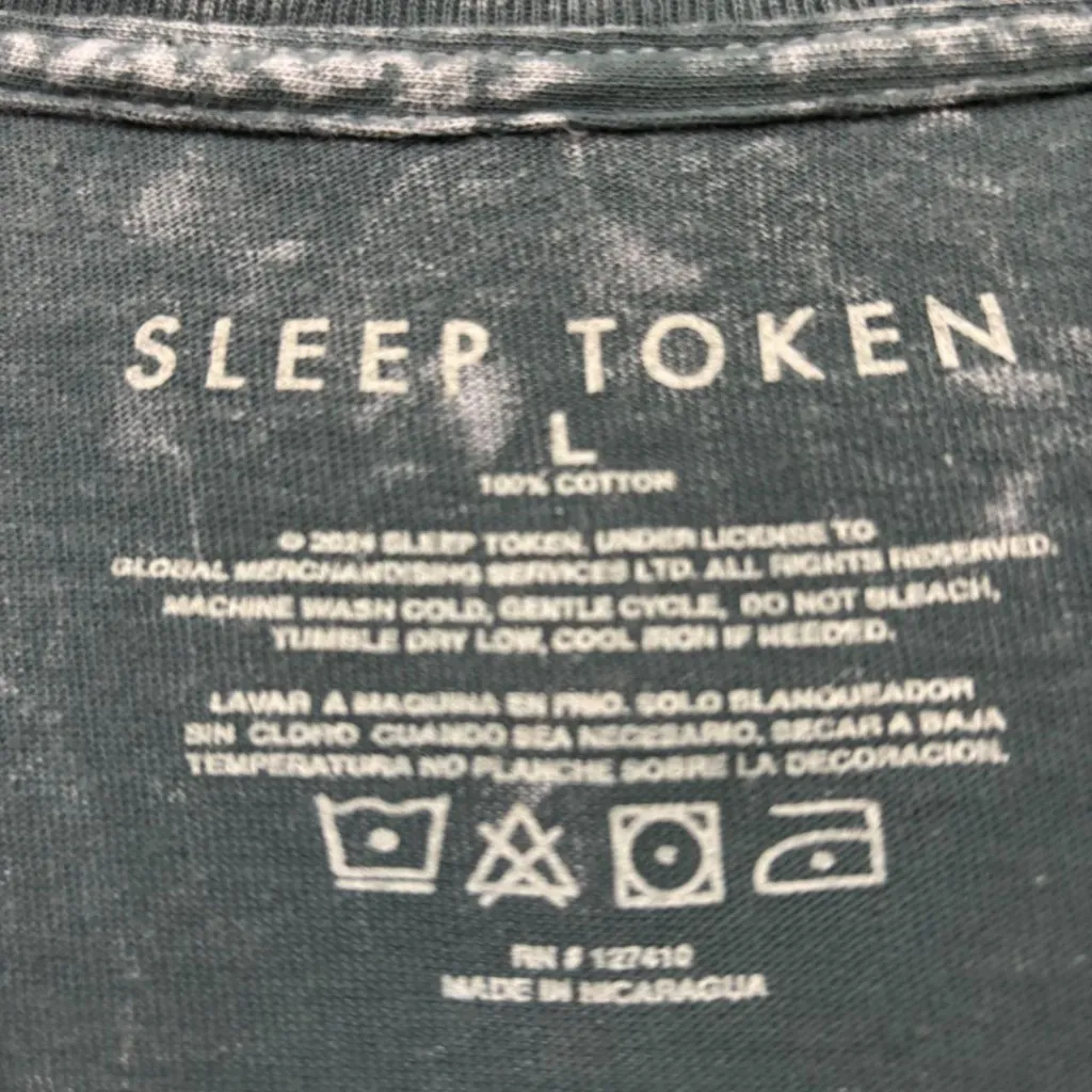 Sleep Token Take Me Back to Eden Death Angel Band T-Shirt L  - Image 4