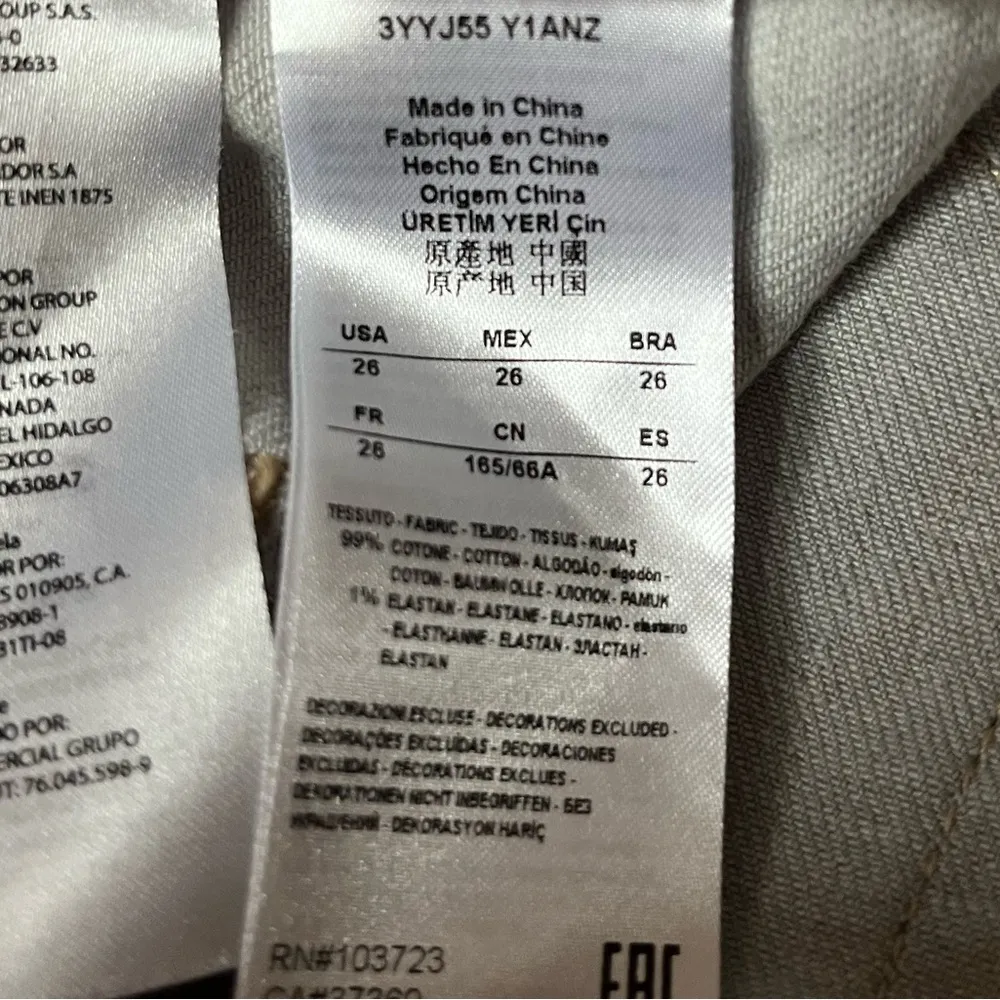 Armani Exchange Super Skinny Moto Jeans Gray Size 26 - Image 4