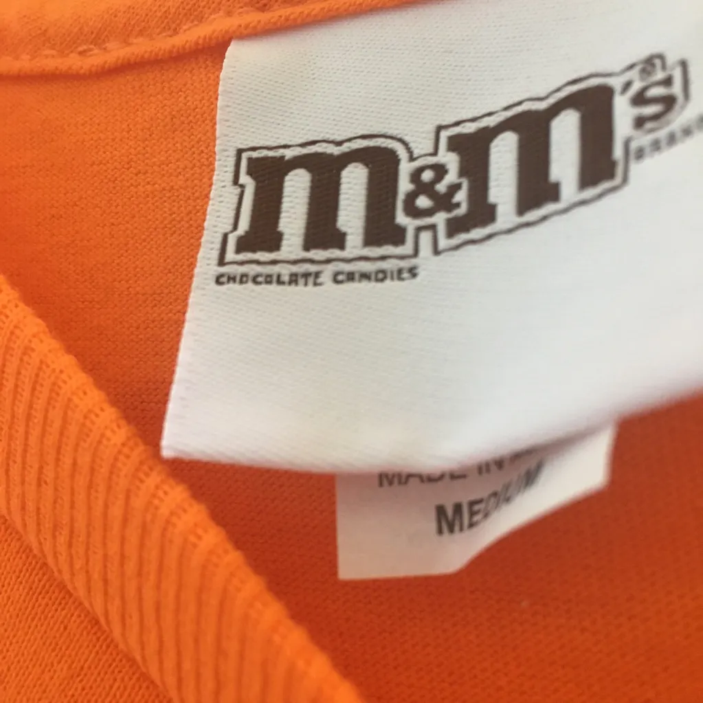 FINAL MARKDOWN Ladies m & m’s t shirt medium Orange - Image 3