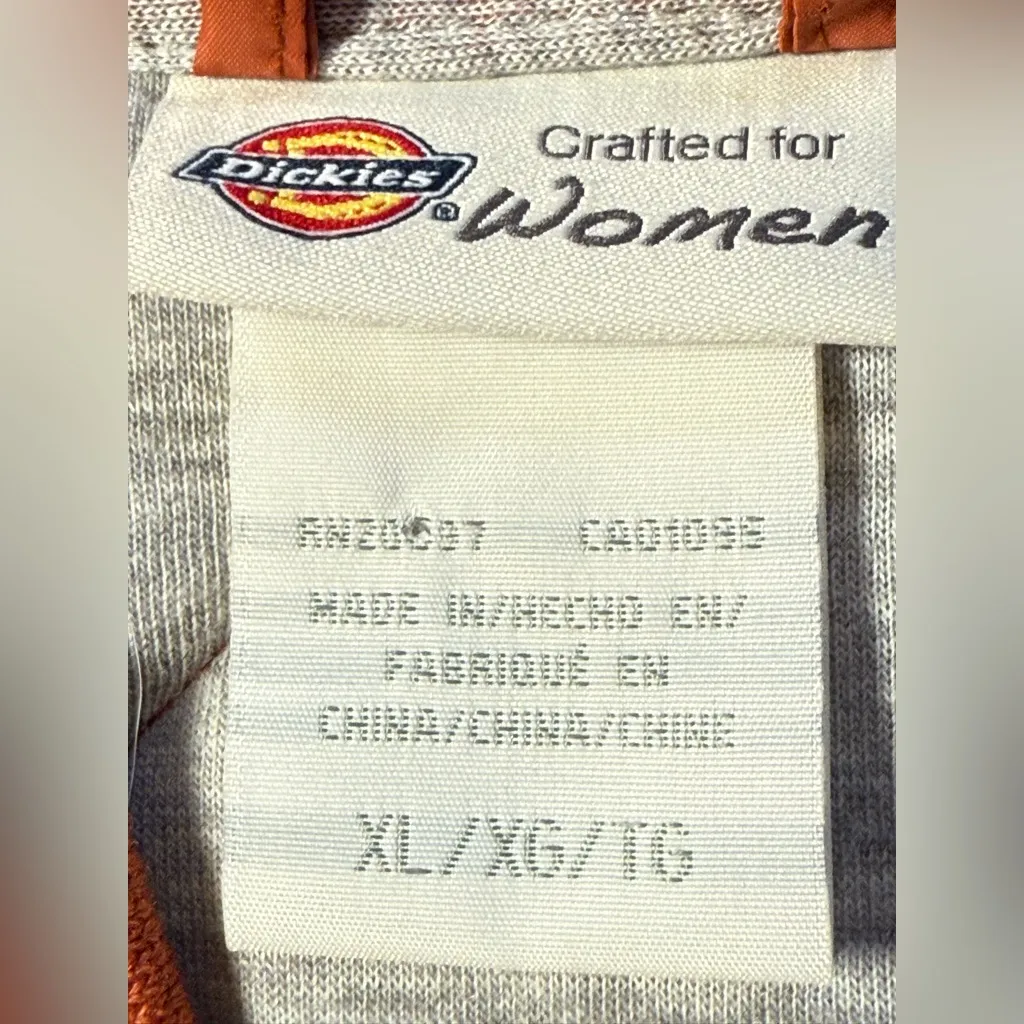 Dickies Women's Orange Quilted Full Zip Jacket Size XL - Image 2