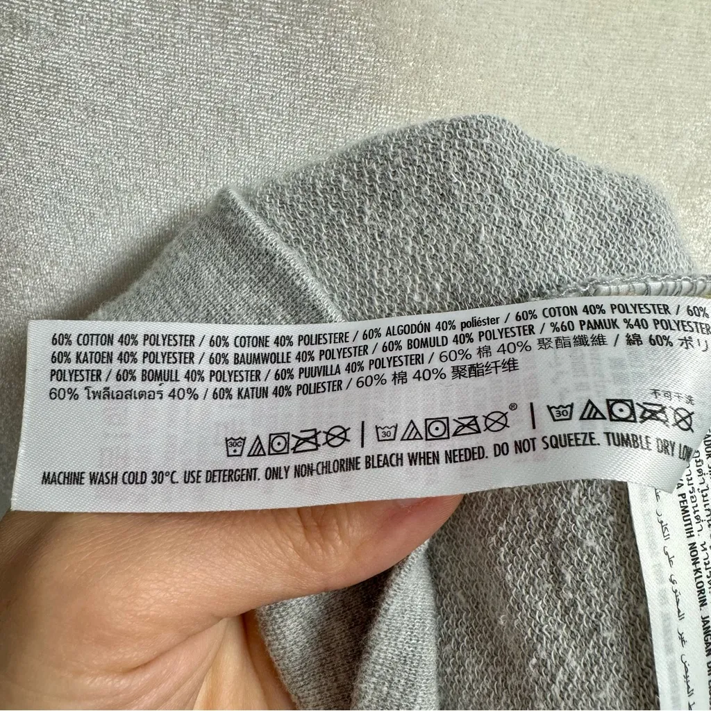 Disney Vault Collection 50th Anniversary Stickers Crewneck Shirt Grey Gray S - Image 8