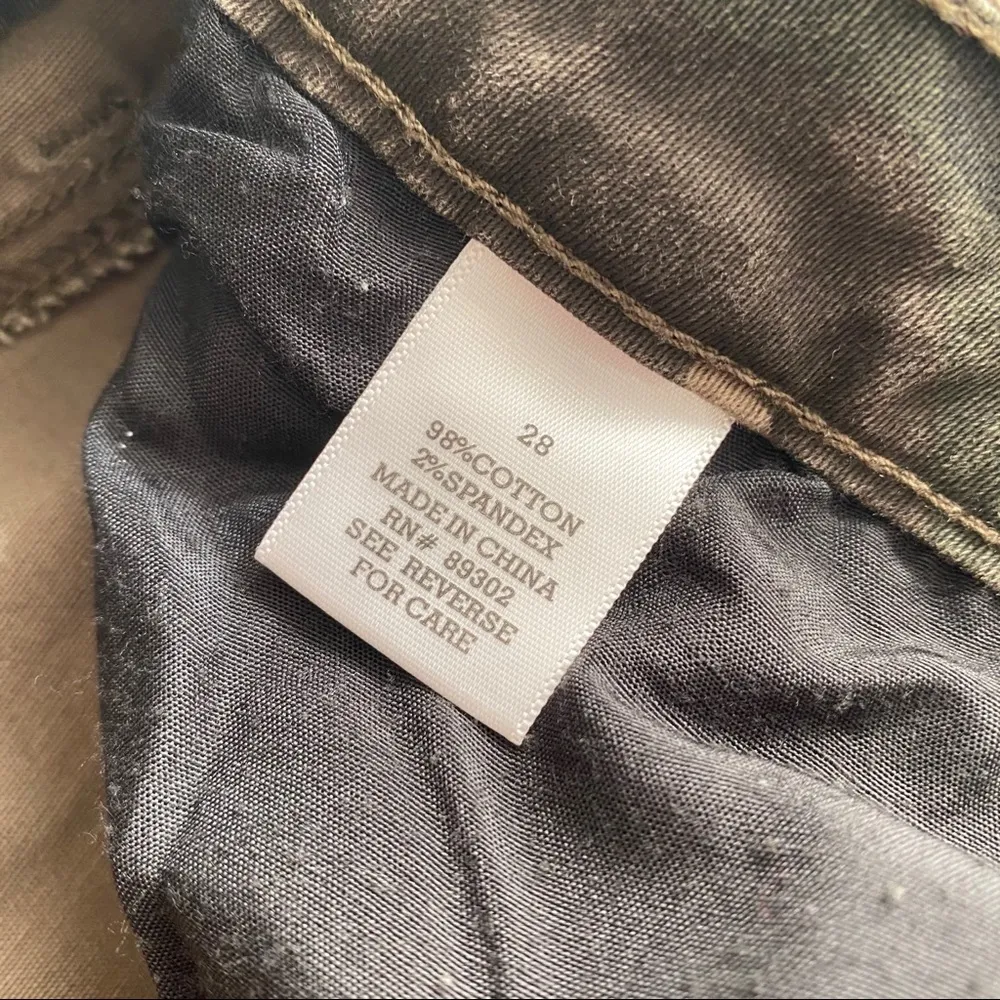 Camo Ribbed Pants Green Sz 28 - Image 8