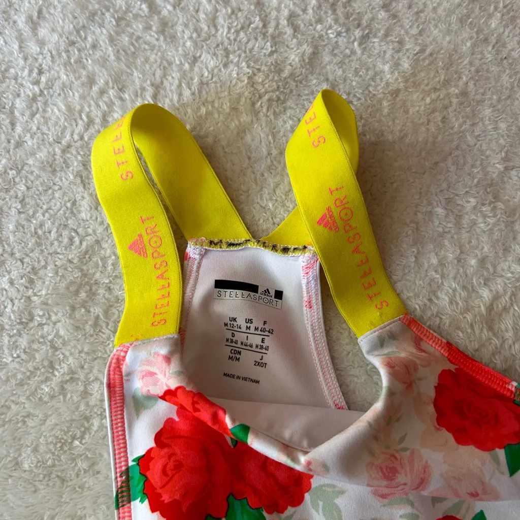 NWOT Stella McCartney Sport Rose Tank Size‎ Medium Red - Image 2